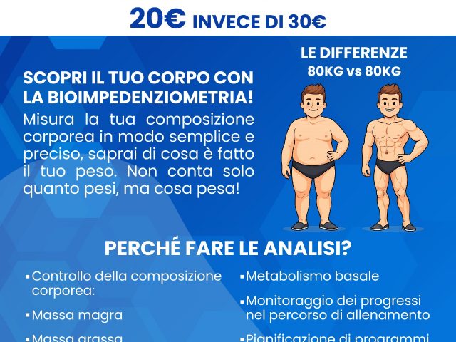 SCOPRI IL TUO CORPO CON LA BIOIMPEDENZIOMETRIA